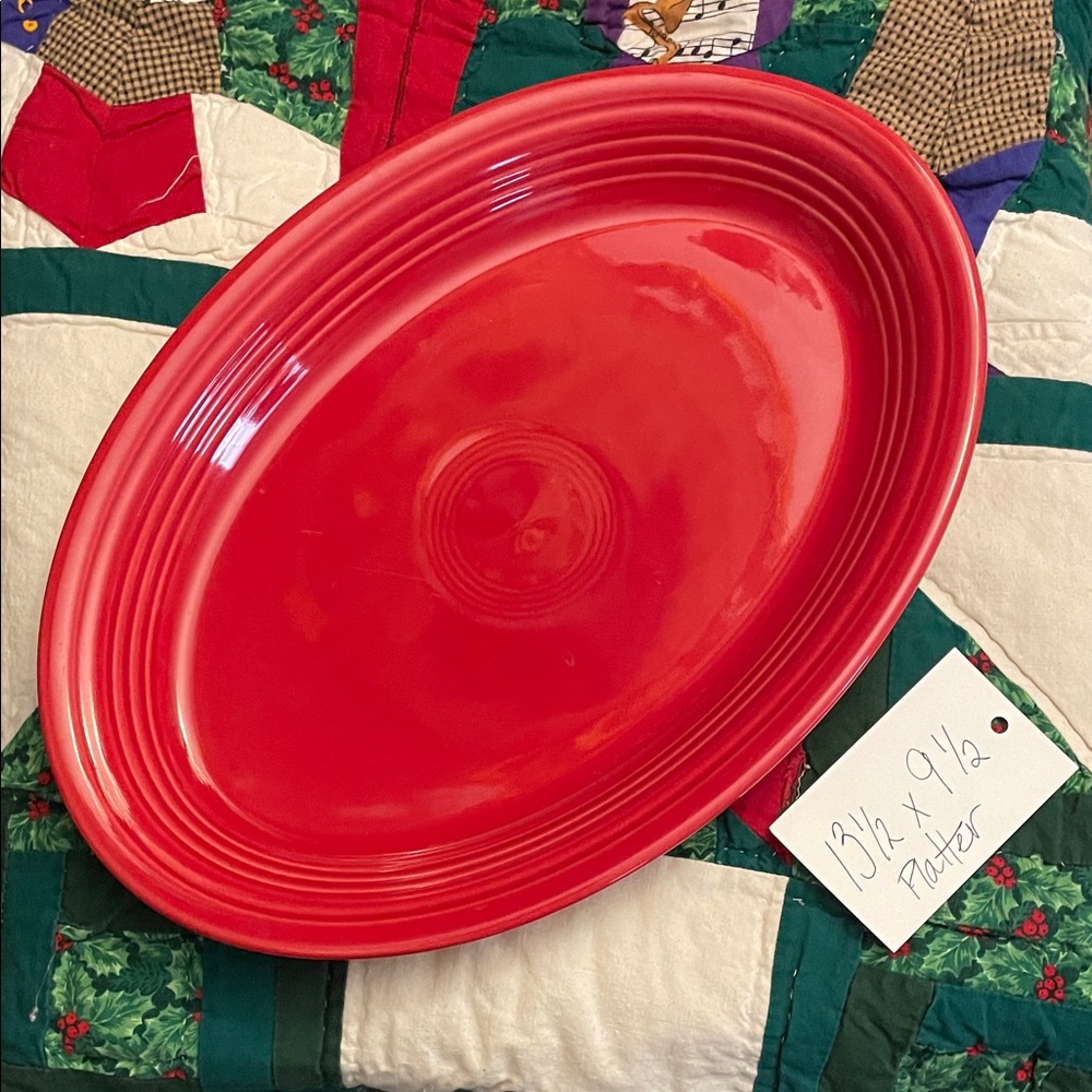 Fiesta Red Oval Platter